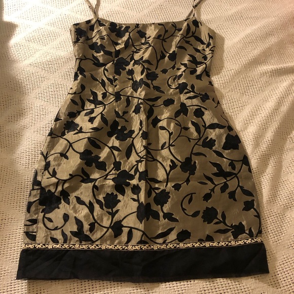 Mini Robe Cocktail Laundry By Shelli Segal Taille 10 - Couleur Noir Et Crème, Occasion Très Bon état